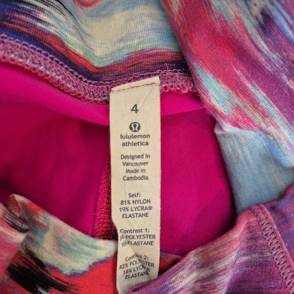 Lululemon Pink Wunder Under Crop Leggings - Size 4 - Picture 12 of 14
